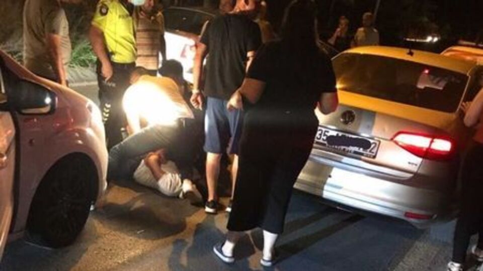 Polise saldıran alkollü sürücüye biber gazı
