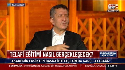 Bakan Ziya Selçuk Habertürk TV'de soruları yanıtladı
