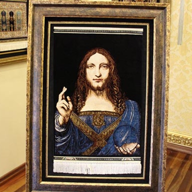 Da Vinci'nin Salvator Mundi'si halıya işlendi