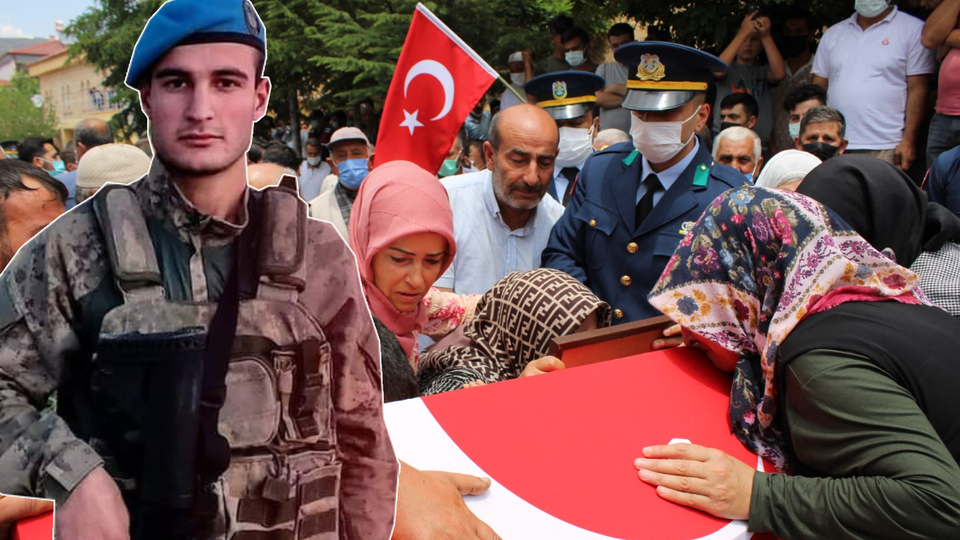 Mardin şehidine gözyaşlarıyla veda