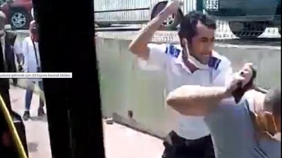 Tartıştığı yolcuyu tekme tokat dövdü!