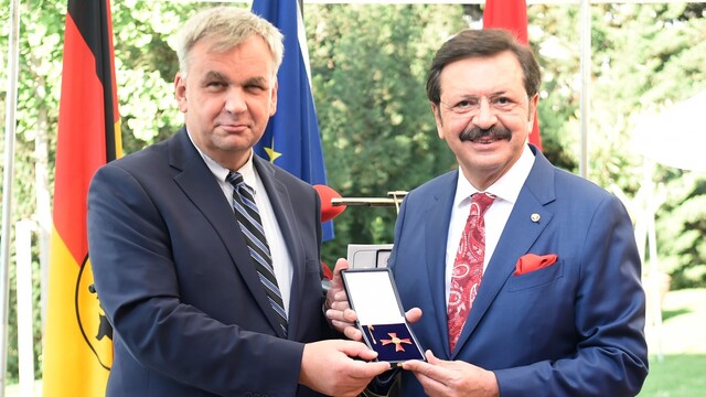 Hisarcıklıoğlu'na Almanya devlet nişanı