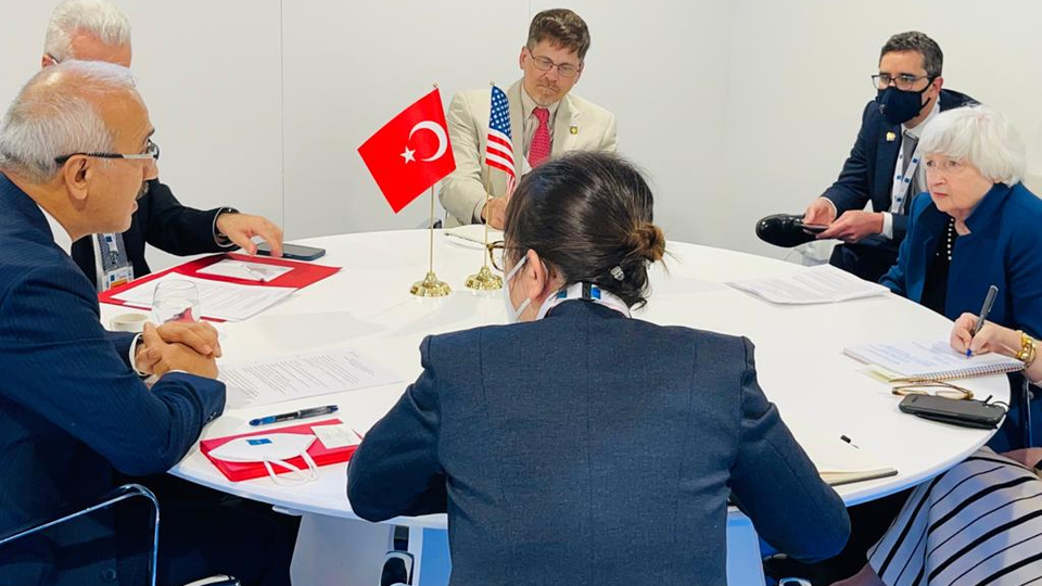 Bakan Elvan, ABD Hazine Bakanı Yellen ile görüştü