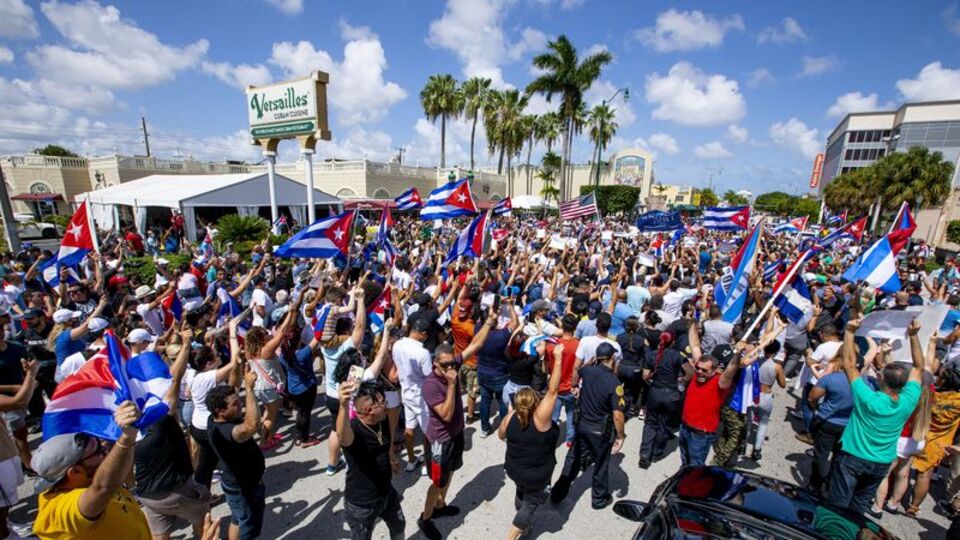 Küba'da hükümet karşıtı gösteri