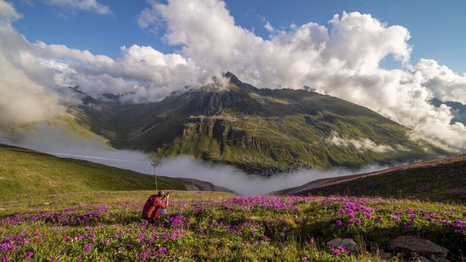 Bulutların üzerine çıkaran eşsiz yayla