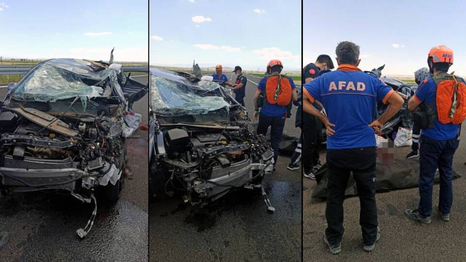 Karı kocayı ayıran feci kaza