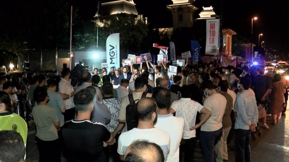 Mısır Başkonsolosluğu önünde idam protestosu