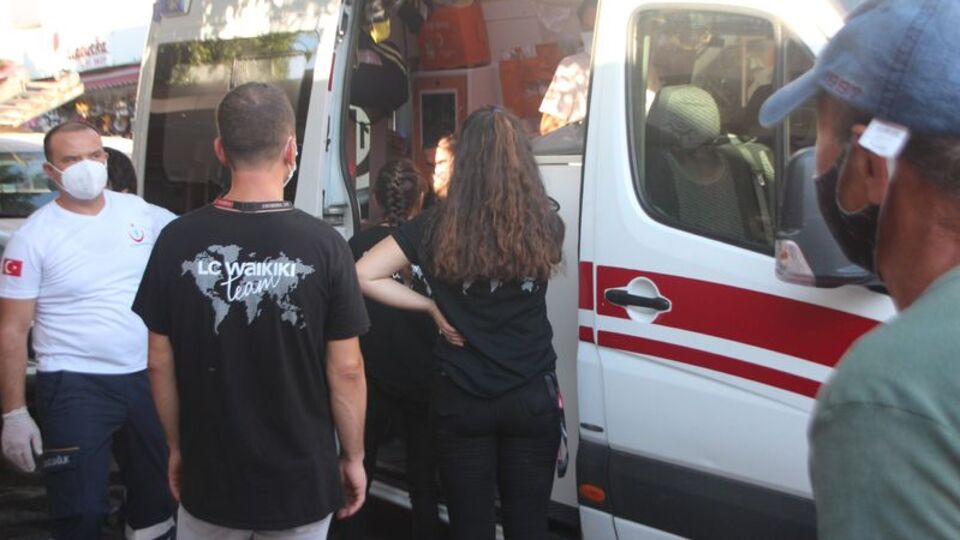 Bodrum çarşısında yangın paniği