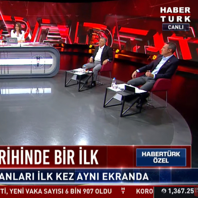 4 büyük başkanı Habertürk TV'de buluştu