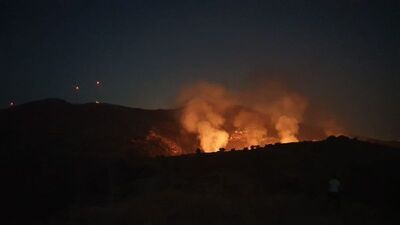 Bodrum'da korkutan orman yangını