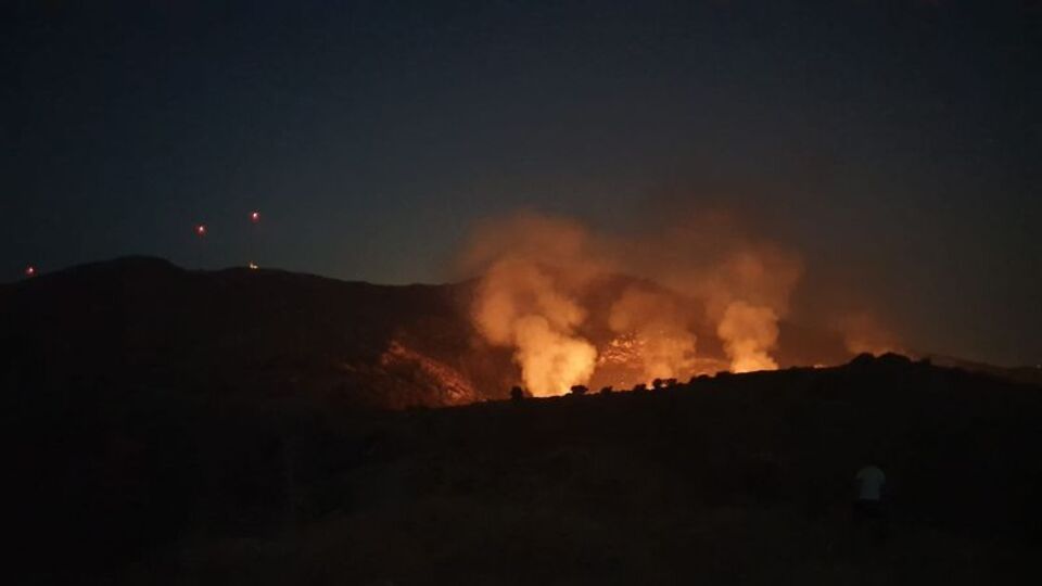Bodrum'da korkutan orman yangını