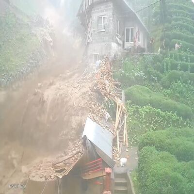 Rize'de sel dehşetinin yeni görüntüleri ortaya çıktı