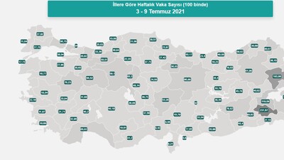 Güncel Türkiye koronavirüs risk haritası