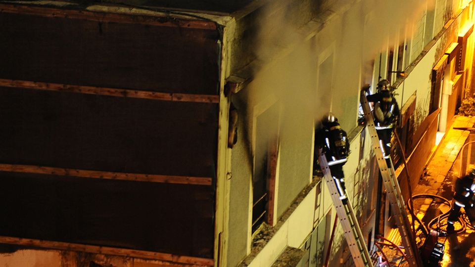 Fransa'nın Marsilya kentinde yangın