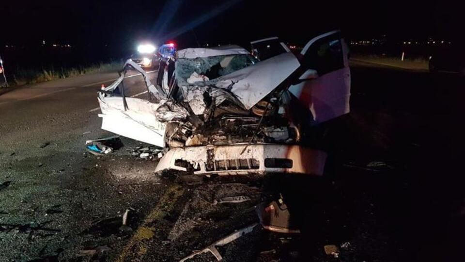 Kurbanlık taşıyan kamyonetle otomobil çarpıştı: 1 ölü, 3 yaralı