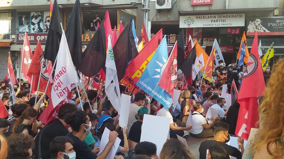 Suruç eylemlerine polis müdahalesi