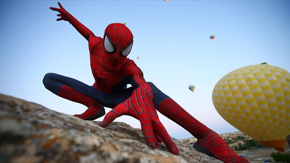 'Örümcek Adam' Kapadokya'da