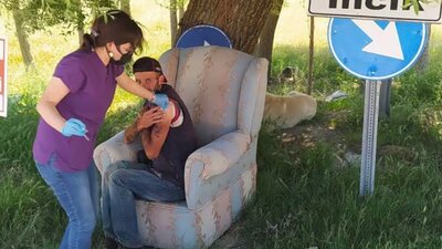 Aşısı olmayan tek kişiydi