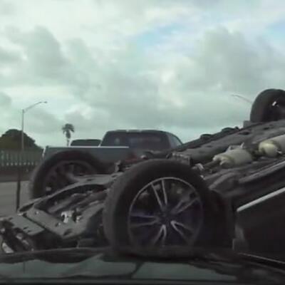 ABD'de otoyolda, filmleri aratmayan polis kovalamacası