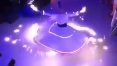 Meşaleli sema gösterisine tepki