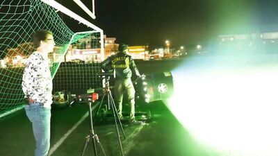 Düğmeye bastı, gece gündüze döndü!