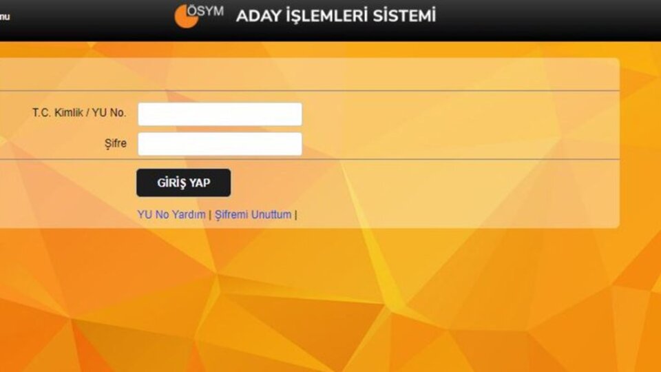 ÖSYM aday şifresi nasıl alınır?