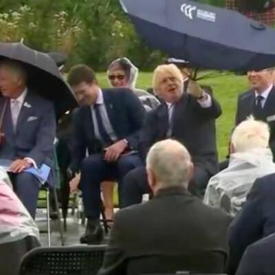 Johnson'ın şemsiyeyle sınavı!