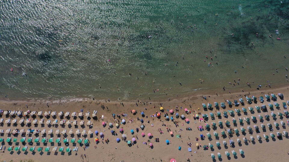 Burası ne Antalya ne de Muğla... Havadan görüntülendi!