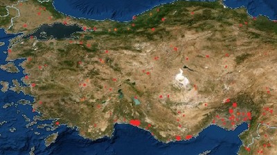 Türkiye'deki orman yangınlarını NASA böyle görüntüledi
