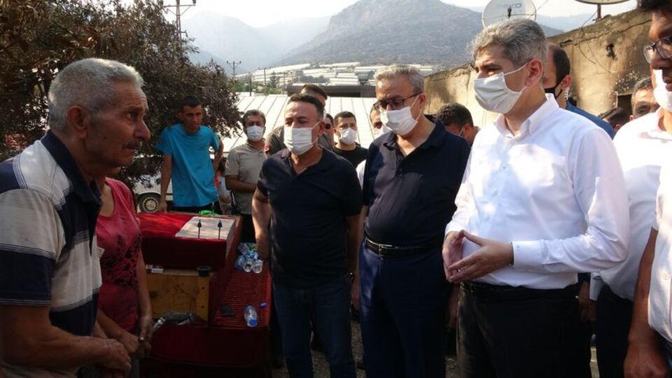 Bakan Yardımcısı İnce, yangın bölgesinde