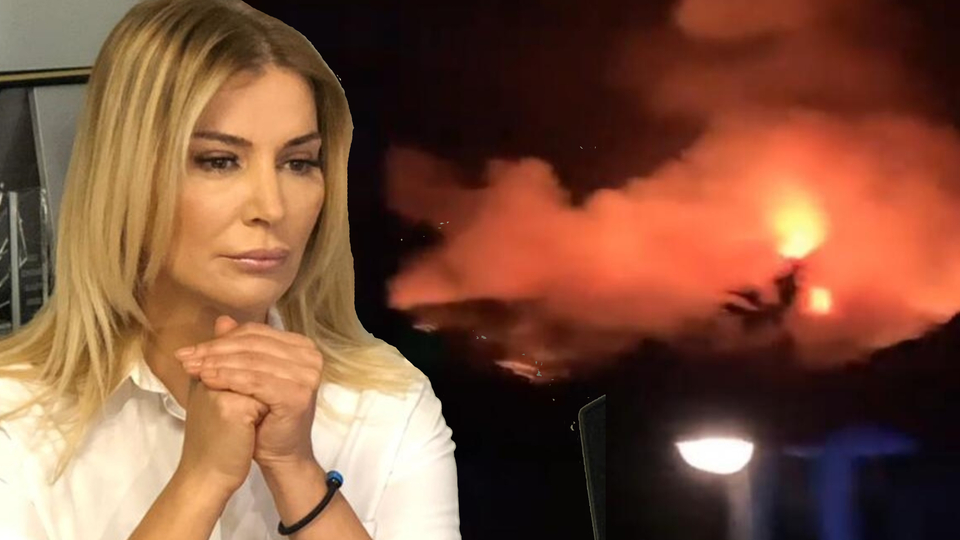 Yangını görüntüledi: Oteller boşaltılıyor!