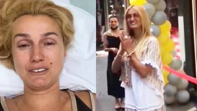 'Felç geçirdim' demişti, kuyumcu açılışına gitti