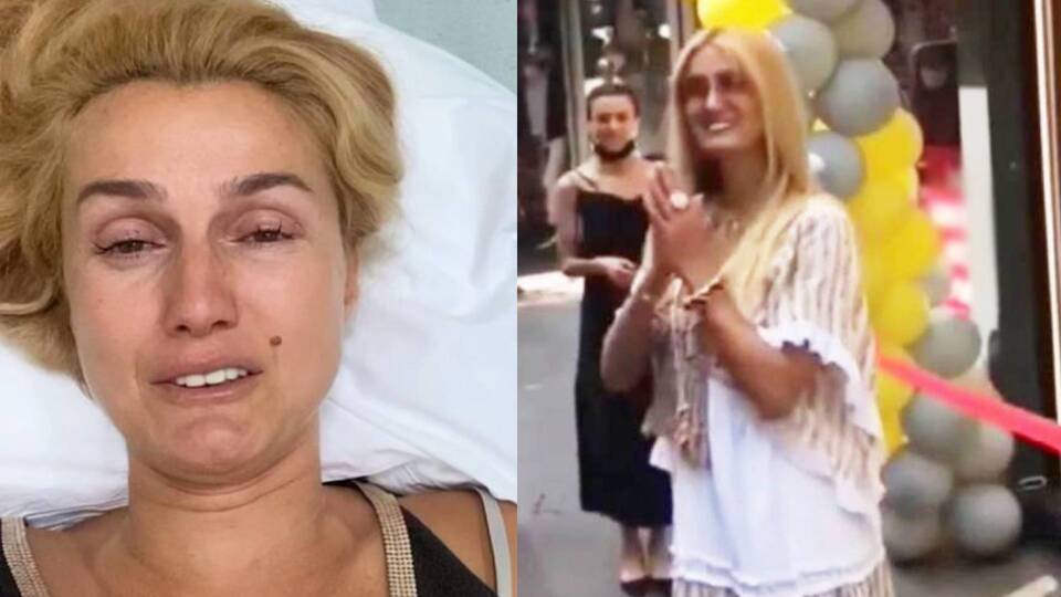 'Felç geçirdim' demişti, kuyumcu açılışına gitti