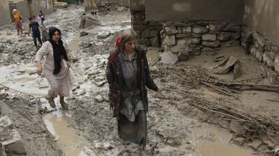 Van Başkale'de sel felaketi!