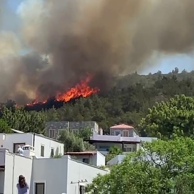 Bodrum'da bir yangın daha!