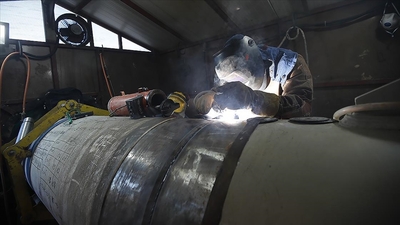 Karadeniz gazı için boru üretimi başladı