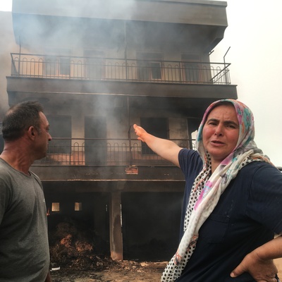 Manavgat'ta yürek yakan tablo!