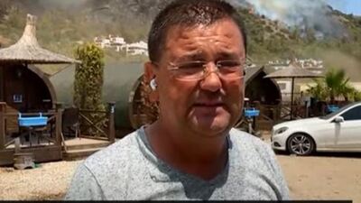 Yangın, termik santrali tehdit etmeye devam ediyor