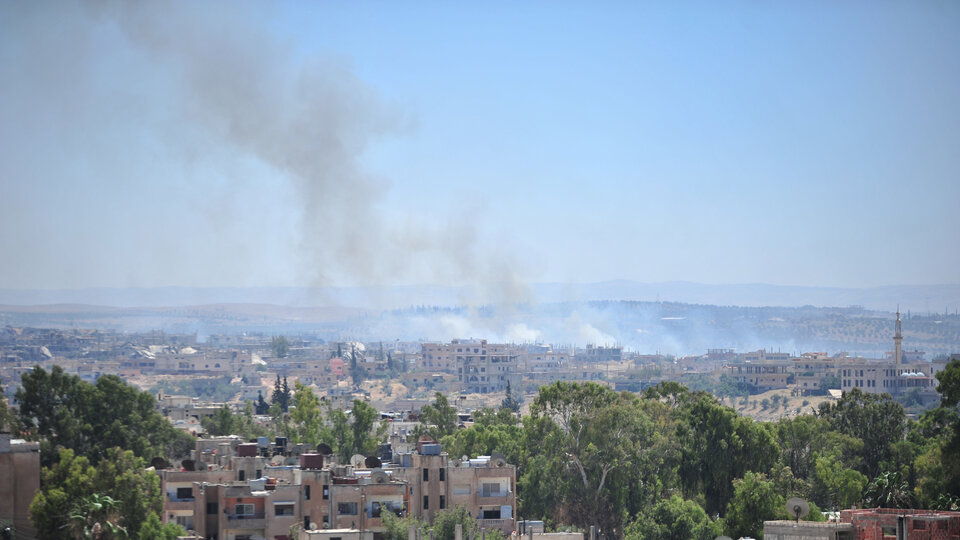 Dera kent merkezi tank atışlarıyla hedef alındı