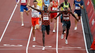 Erkekler 800 metrede zafer Korir'in