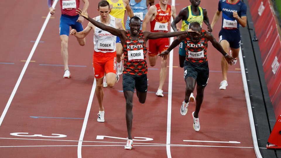 Erkekler 800 metrede zafer Korir'in