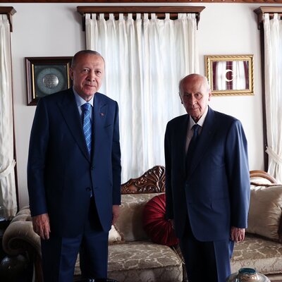 Cumhurbaşkanı Erdoğan'dan Bahçeli'ye ziyaret