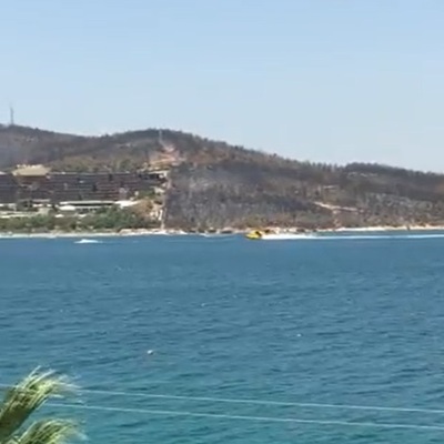 Söndürme uçağına Jet Ski engeli