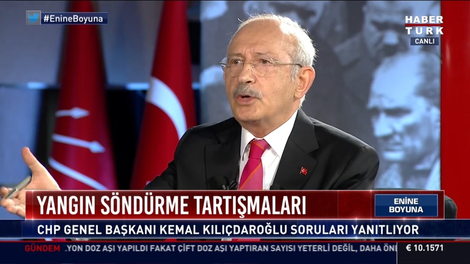 Kılıçdaroğlu Habertürk TV'de soruları yanıtladı