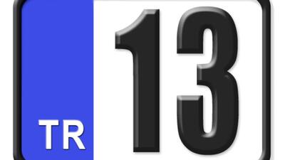 13 nerenin plakası?