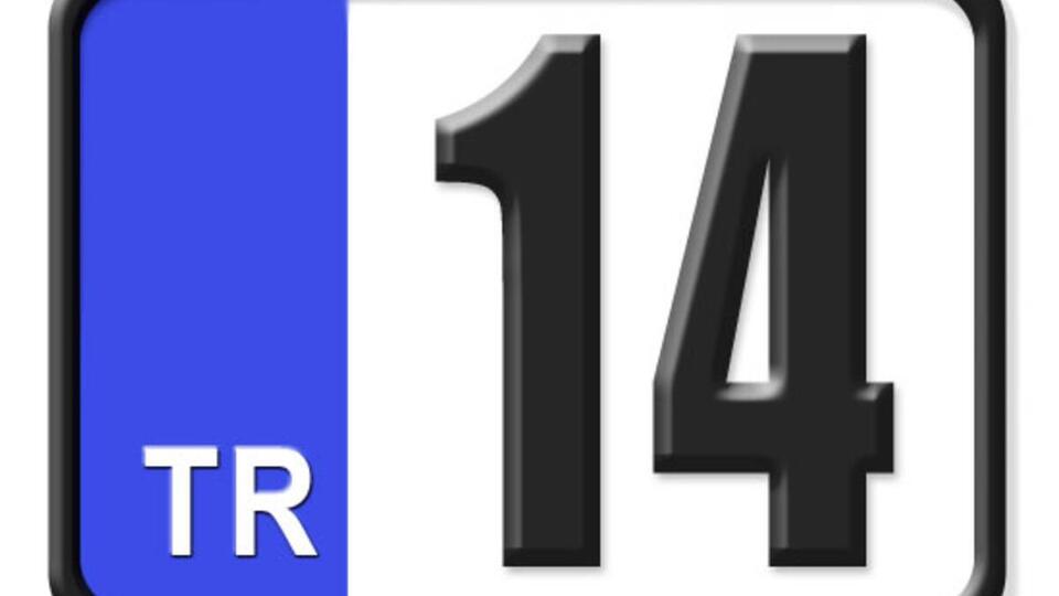 14 nerenin plakası?