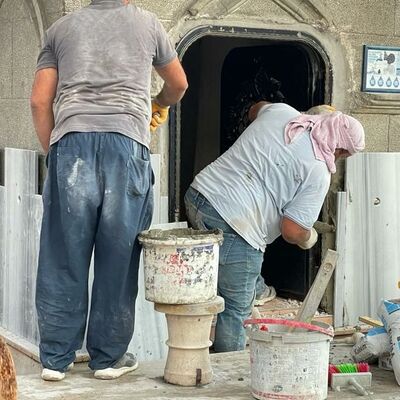 Tarihi şadırvana mermer kaplama!