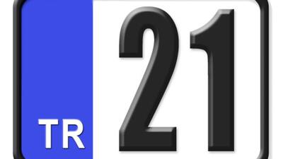 21 nerenin plakası?