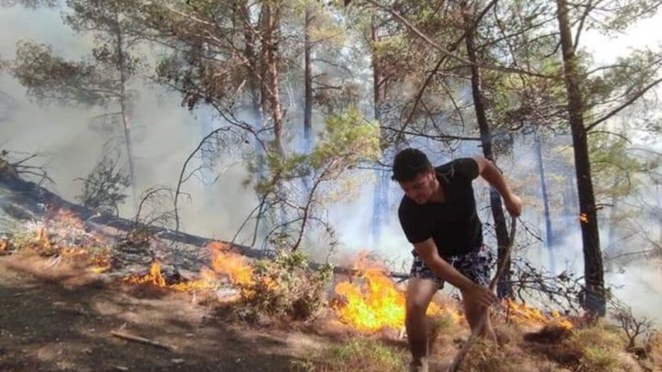 Antalya Kaş'ta orman yangını