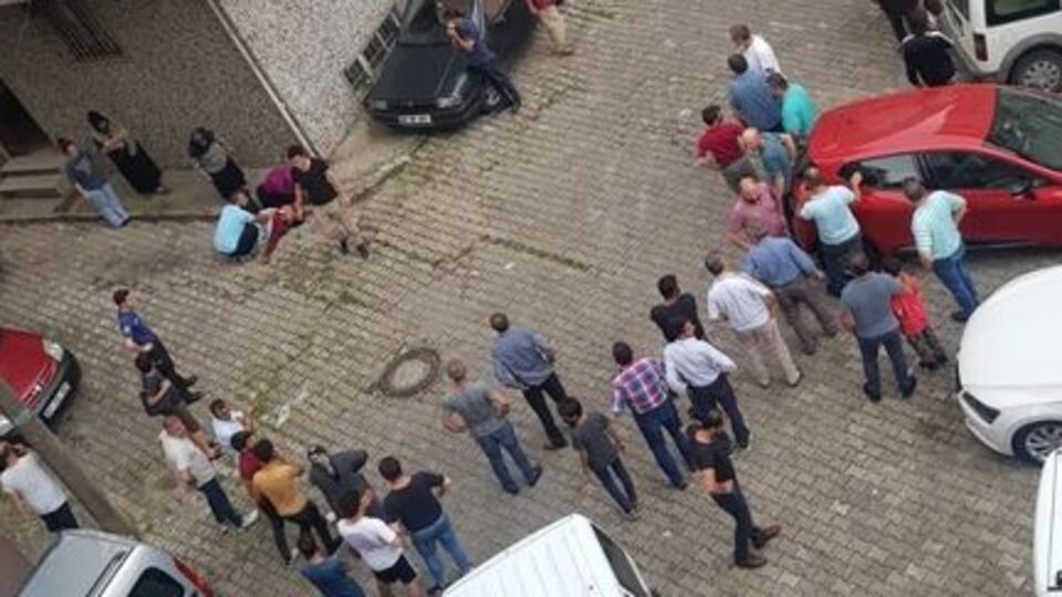 Trabzon'da korku dolu anlar